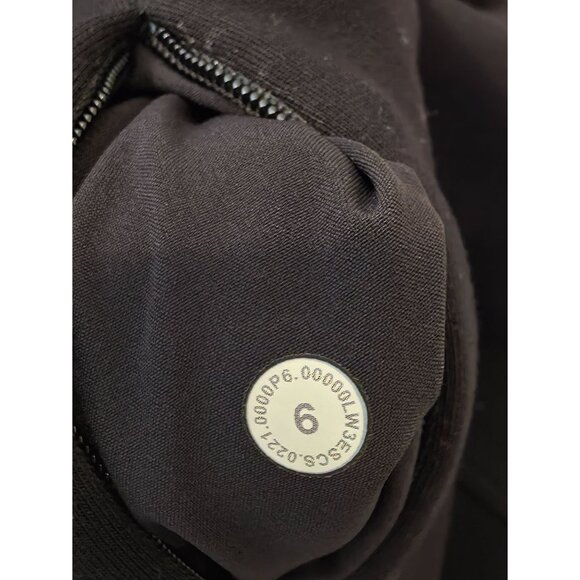 Lululemon Get Centered Crop Black Athleisure Pullover Hoodie Women's Sz 6 - Picture 8 of 9